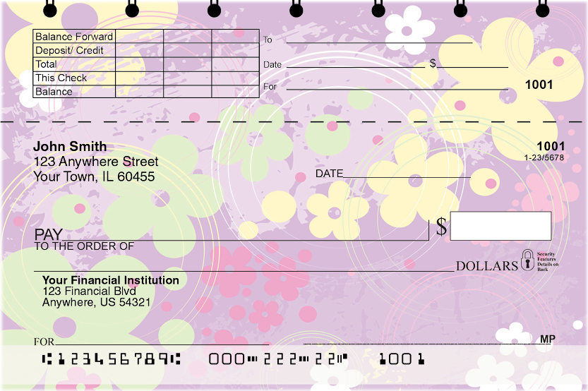 Aloha Flowers Checks