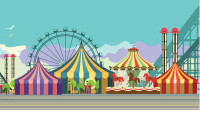 Amusement Park Leather Cover | CDP-FUN007