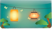 Oriental Lanterns Leather Checkbook Cover | CDP-GEP95