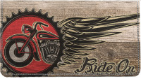 V Twin Chopper Leather Checkbook Cover | CDP-GEP98