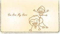 Dad is my Hero Leather Cover | CDP-LOV26