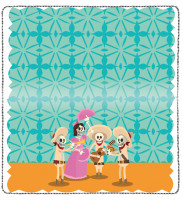 Dia de los Muertos Leather Cover | CDP-TVL23