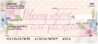 Happiness Blooms From Within Personal Checks | FLO-010