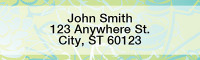 Stylistic Flowers Address Labels  | LRFLO-95