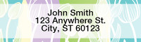 Stylistic Flowers Address Labels  | LRFLO-95