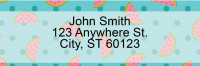Fruity Patterns Address Labels | LRFUN-006