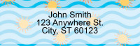 Fruity Patterns Address Labels | LRFUN-006