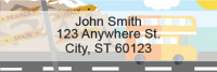 European Travel Rectangle Address Labels | LRFUN-94