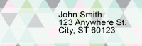 Geometric Pastels Address Labels | LRGEO-001