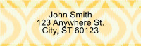Textile Patterns Address Labels | LRGEO-003