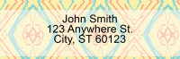 Textile Patterns Address Labels | LRGEO-003