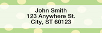Dots Rectangle Address Labels | LRGEO-01