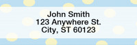 Dots Rectangle Address Labels | LRGEO-01