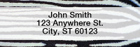 Animal Prints Rectangle Address Labels | LRGEO-29