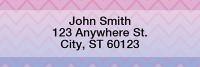Sunset Chevron Address Labels | LRGEP-001