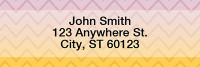 Sunset Chevron Address Labels | LRGEP-001