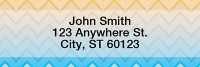 Sunset Chevron Address Labels | LRGEP-001