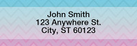 Sunset Chevron Address Labels | LRGEP-001