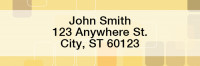Retro Square Rectangle Address Labels | LRGEP-52