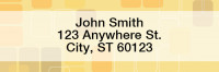 Retro Square Rectangle Address Labels | LRGEP-52