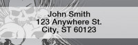 Stylish Skulls Rectangle Address Labels | LRGEP-60
