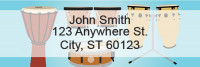 Musical Instruments Rectangle Address Labels | LRGEP-99