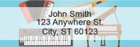 Musical Instruments Rectangle Address Labels | LRGEP-99