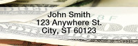 Money Rectangle Address Labels | LRMON-01