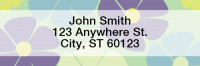 Flower Power Rectangle Address Labels | LRNAT-09