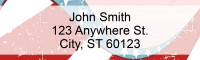 Red, White and Blue Address Labels | LRPAT-39