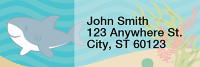 Happy Shark Address Labels | LRRANI-006