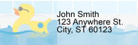 Rubber Duckies Address Labels | LRRANI-009