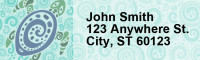 Swirl Art Address Labels | LRRANI-010