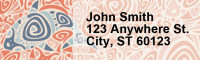 Swirl Art Address Labels | LRRANI-010