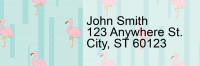 Wading Flamingos Address Labels | LRRANI-011