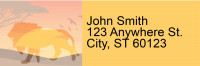 Safari Sunrise Address Labels | LRRANI-019