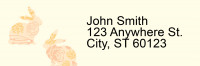 Blooms and Bunnies Address Labels | LRRANI-021