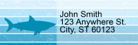 Silhouette Sharks Address Labels | LRRANI-025