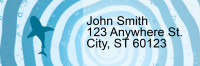 Silhouette Sharks Address Labels | LRRANI-025