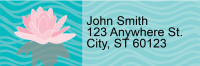 Water Lilies Address Labels | LRRFLO-004