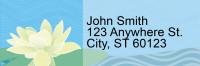Water Lilies Address Labels | LRRFLO-004