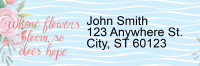 Happiness Blooms From Within Address Labels | LRRFLO-010