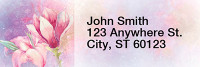 Watercolor Flowers Rectangle Address Labels | LRRFLO-96