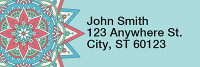 Mandala Address Labels | LRRFLO-99