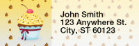 Cupcakes Rectangle Address Labels | LRRFOD-53