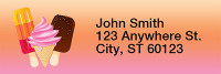 Ice Cream Rectangle Address Labels | LRRFOD-54