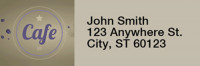 Cafe Address Labels | LRRGEP-85