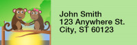 Animal Companions Rectangle Address Labels | LRRGEP-93