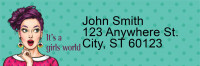 Girl Boss Address Labels | LRRGIR-15