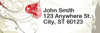 Grunge Hearts Rectangle Address Labels | LRRLOV-11